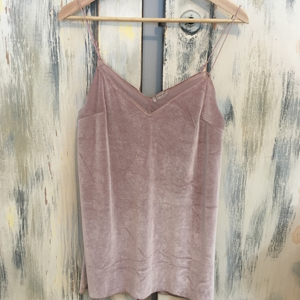 Free People SM velvet rose Cami 💕